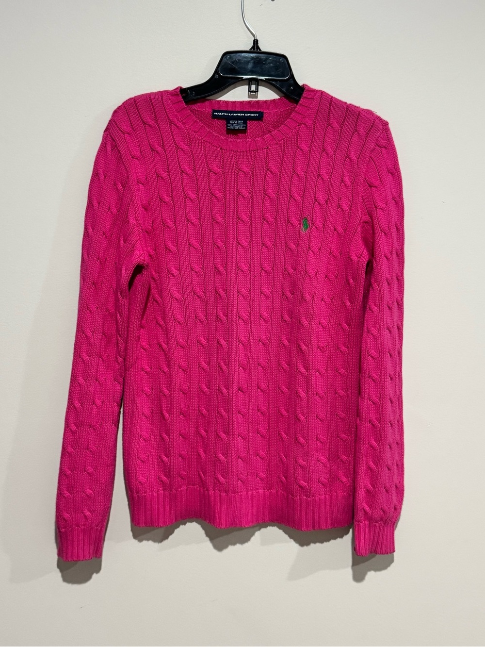 Ralph Lauren Sport Cable Knit Ladies Sweater Large